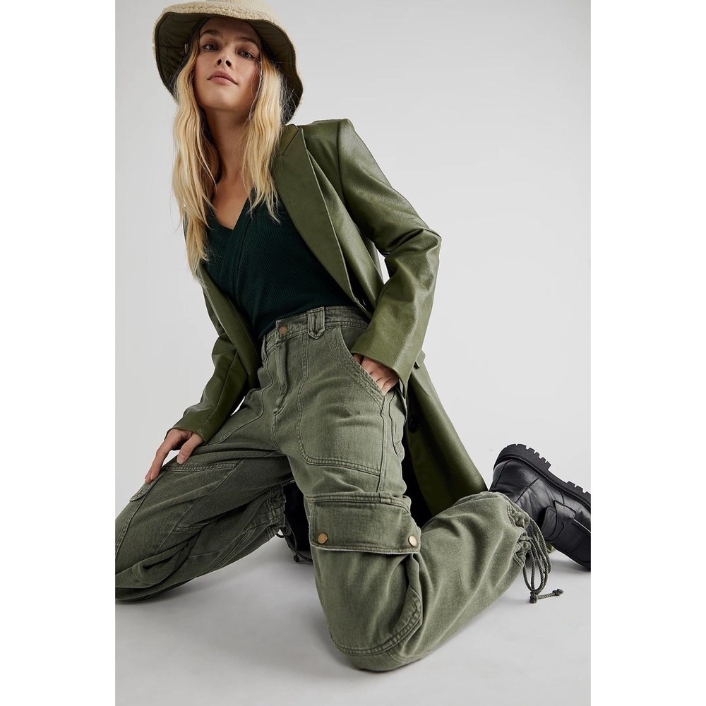 Free People Women's Come And Get It Utility Cargo Pants Size L